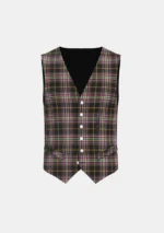 Bird Family Tartan Waistcoat Front