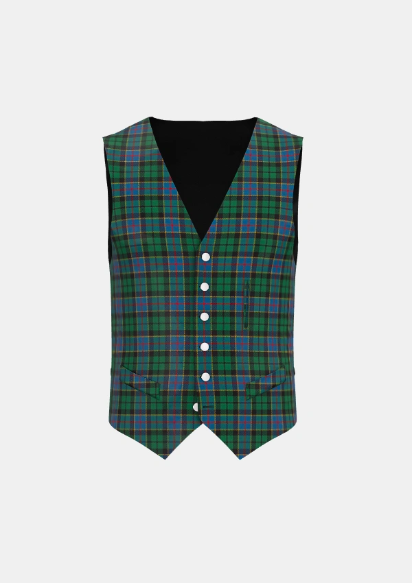 Birse Tartan Waistcoat Front Birse Tartan Waistcoat Front