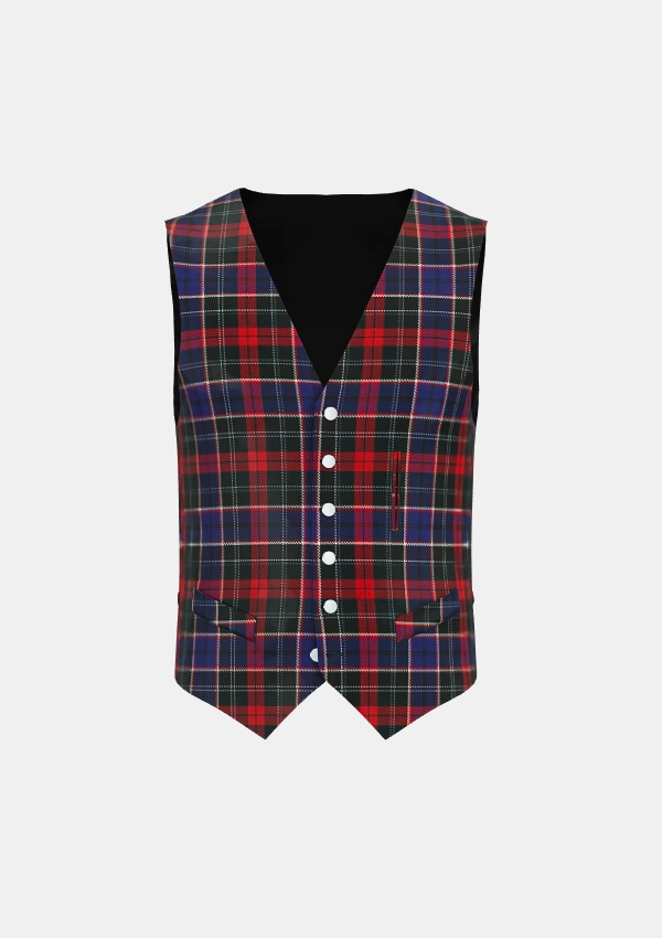 Bishop Tartan Waistcoat Front Bishop Tartan Waistcoat Front