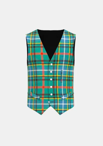 Bisset Tartan Waistcoat Front