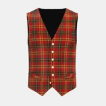Bonnie Prince Charlie Tartan Waistcoat Front