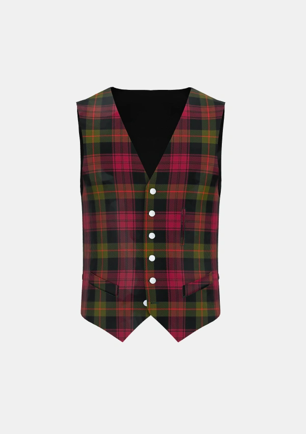 Booth Tartan Waistcoat Front Booth Tartan Waistcoat Front