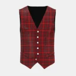 Border Reiver Tartan Waistcoat Front