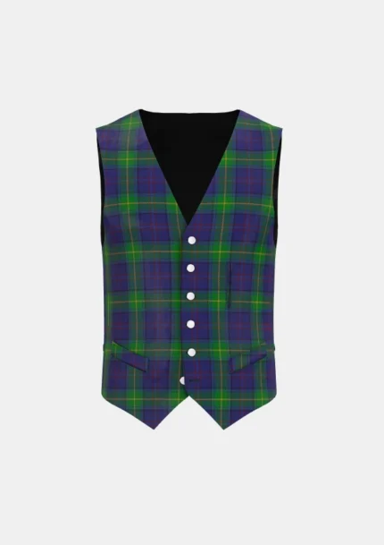 Boyle Tartan Waistcoat Front