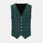 Brennan B Tartan Waistcoat Front