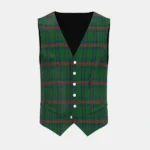 Buchanan Blue Tartan Waistcoat Front