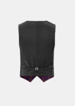 Bute Heather Autumn Tartan Waistcoat Back