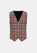 Caledonia Tartan Waistcoat Front