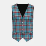 Caledonian Maasai Tartan Waistcoat Front