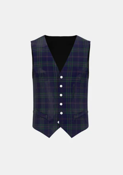 Callaghan Tartan Waistcoat Front
