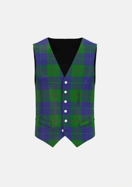 Cambridge Tartan Waistcoat Front