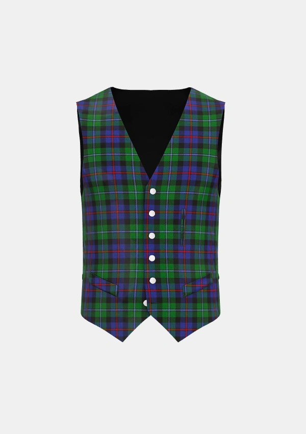 Campbell of Cawdor Tartan Waistcoat Front Campbell of Cawdor Tartan Waistcoat Front