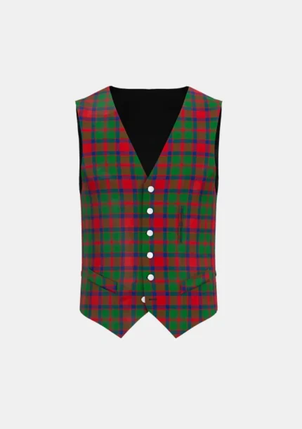 Carrick Tartan Waistcoat Front