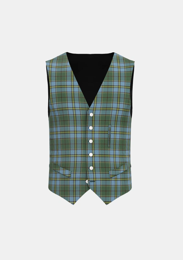 Carter Tartan Waistcoat Front Carter Tartan Waistcoat Front