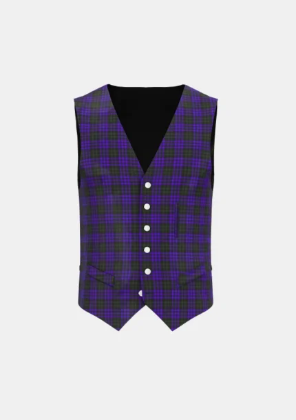 Charles Rennie Macintosh Tartan Waistcoat Front