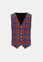 Chinese Scottish Tartan Waistcoat Back