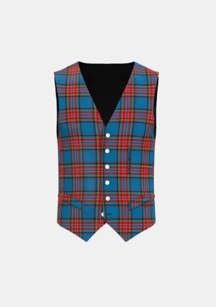 City of Barrie Tartan Waistcoat Front