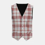 Clayton Dress Tartan Waistcoat Front