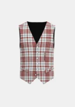 Clayton Dress Tartan Waistcoat Front