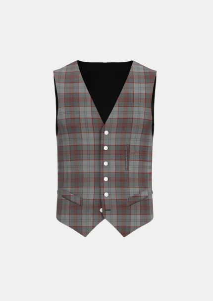 Clyde Tartan Waistcoat Front
