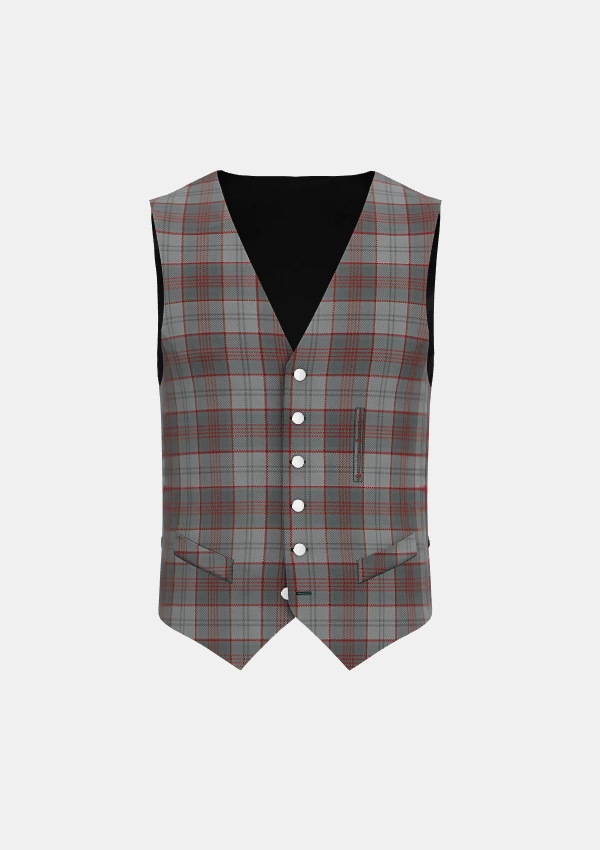 Clyde Tartan Waistcoat Front Clyde Tartan Waistcoat Front