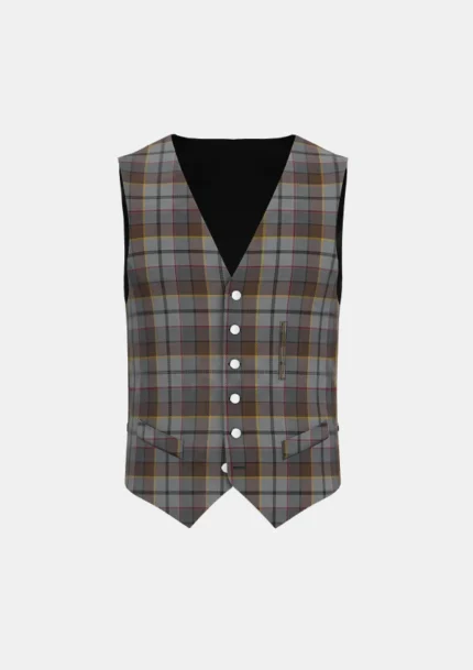Collier Francis Tartan Waistcoat Front