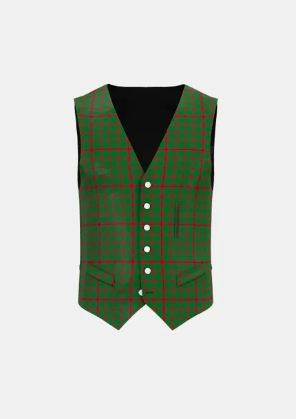 Connell Tartan Waistcoat Back