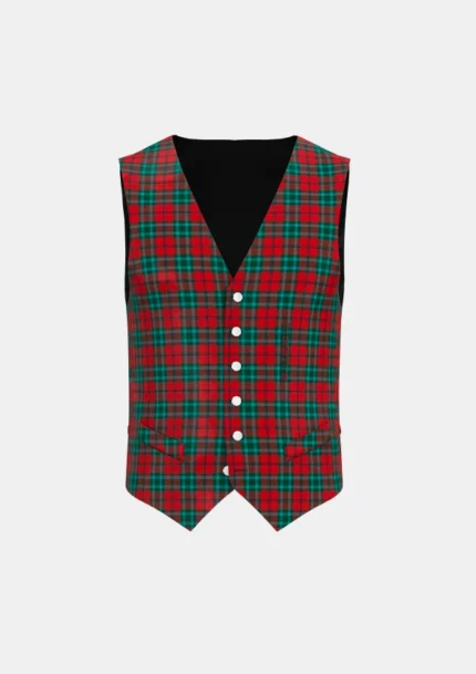 Cook Tartan Waistcoat Front