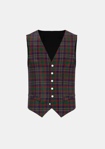 Cork County Tartan Waistcoat Front