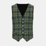 Cox Brian Denis Tartan Waistcoat Front