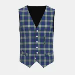 Crombie House Check Tartan Waistcoat Front