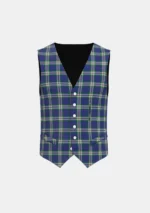 Crombie House Check Tartan Waistcoat Front