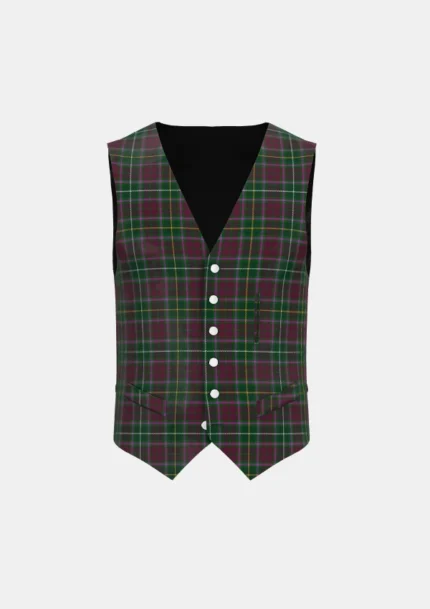 Crosby Tartan Waistcoat Front