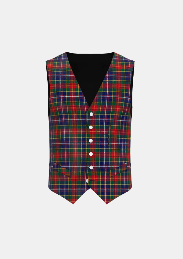 Crozier Tartan Waistcoat Front Crozier Tartan Waistcoat Front