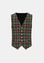 Currie of Arran Tartan Waistcoat Front