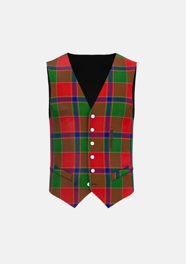 Dalriada Tartan Waistcoat Front Dalriada Tartan Waistcoat Front