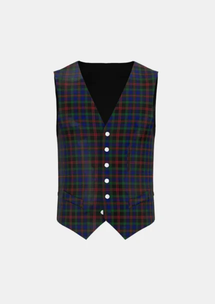Daly Tartan Waistcoat Front