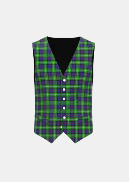 Davidson of Tulloch Tartan Waistcoat Front