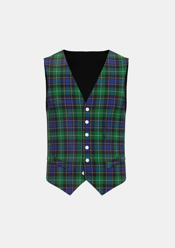 Deloughery Paul Tartan Waistcoat Front Deloughery Paul Tartan Waistcoat Front