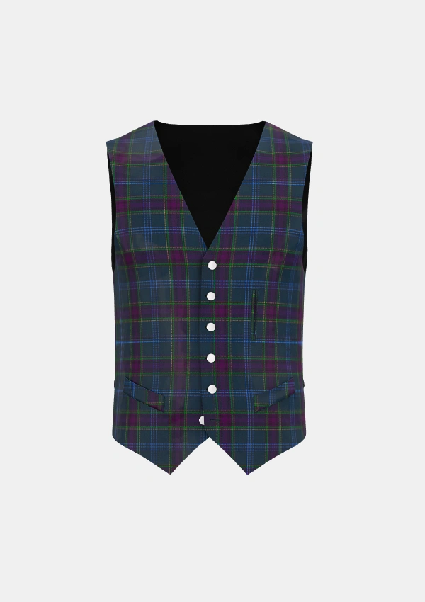 Devlin Godfrey Tartan Waistcoat Front Devlin Godfrey Tartan Waistcoat Front