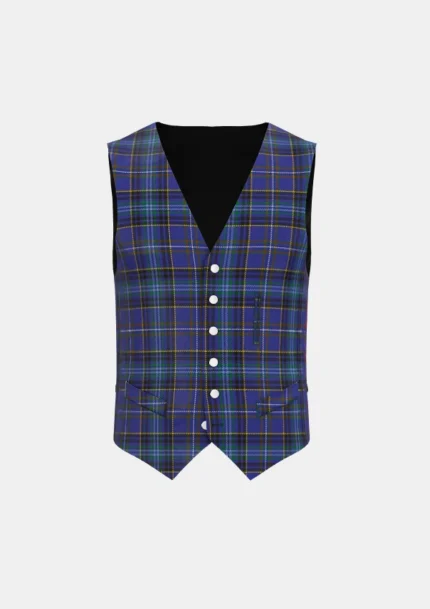 Dickson Tartan Waistcoat Front
