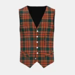 Docherty William Thomas Tartan Waistcoat Front