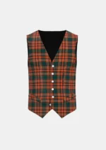 Docherty William Thomas Tartan Waistcoat Front