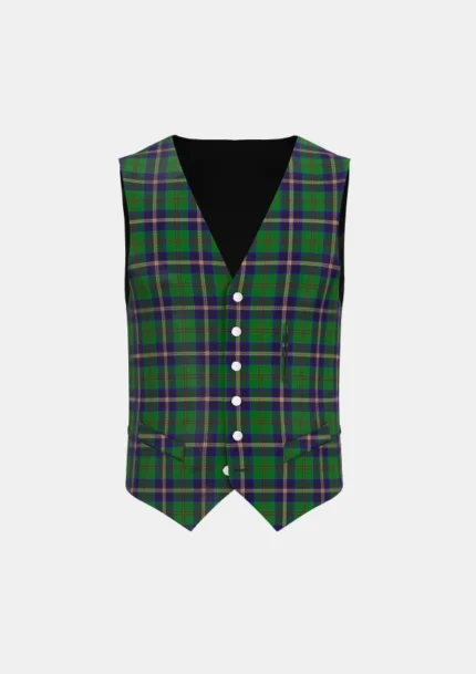 Dodd of Branford Tartan Waistcoat Front
