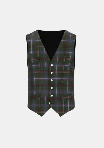 Dow Aerift Tartan Waistcoat Front