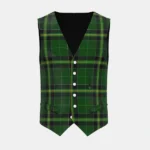 Duffy Tartan Waistcoat Front