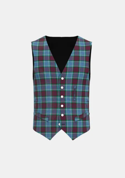 Dunbroch Tartan Waistcoat Front