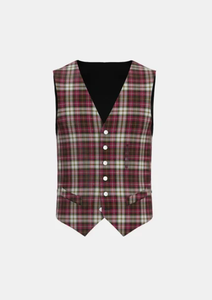 Dunkeld Tartan Waistcoat Front