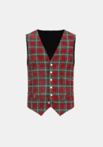 Dunne Jordan Tartan Waistcoat Front