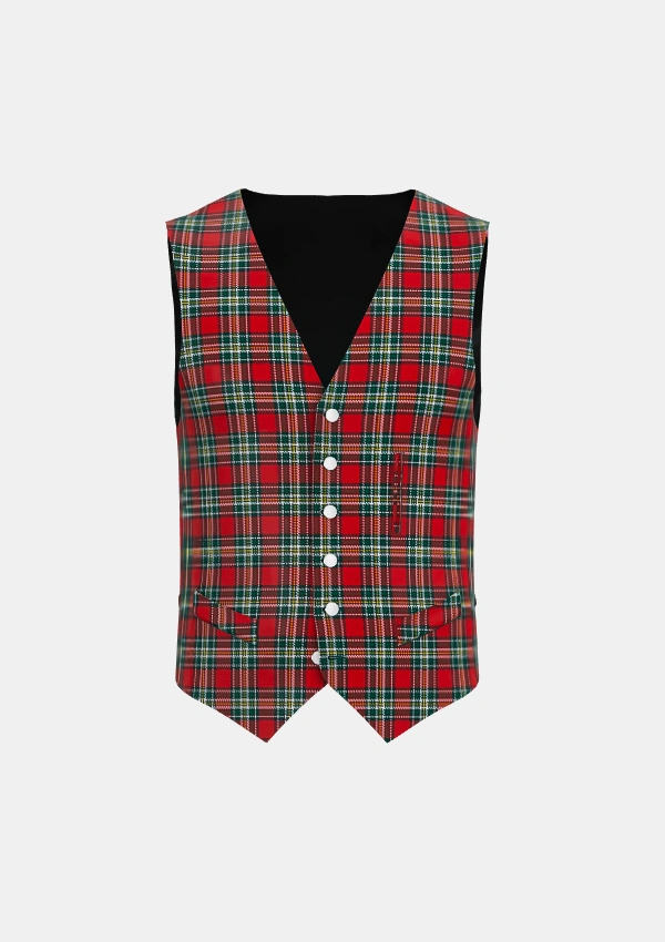 Dunne Jordan Tartan Waistcoat Front Dunne Jordan Tartan Waistcoat Front